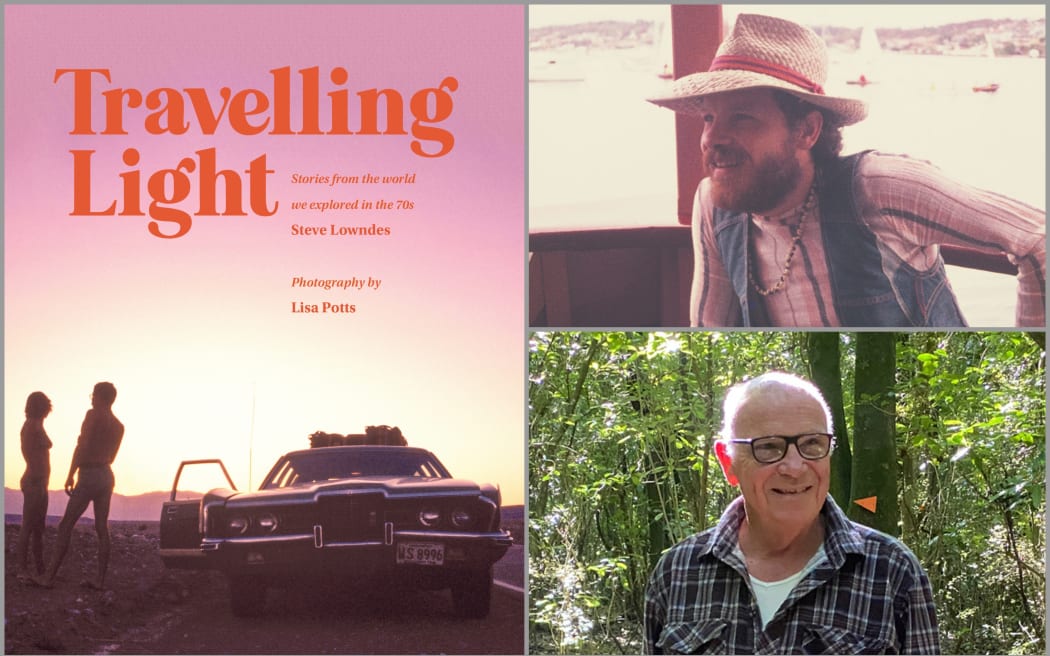 Book cover and photos of Steve Lowndes, then and now.