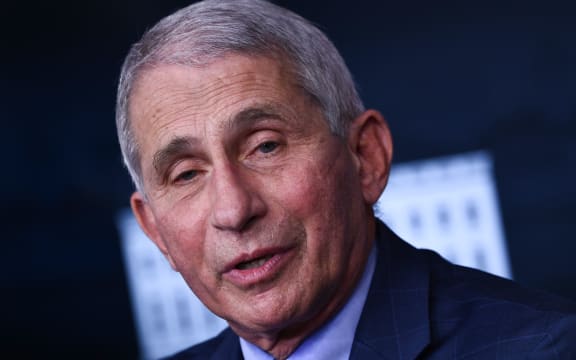 Director of the National Institute of Allergy and Infectious Diseases Anthony Fauci speaks during a White House Coronavirus Task Force press briefing.