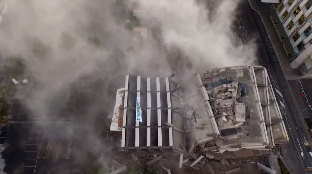 police station implosion