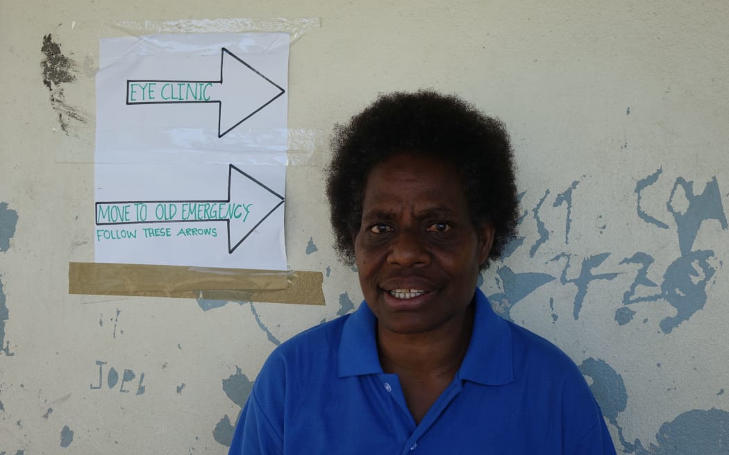 Head nurse of the Fred Hollows clinic in Vanuatu, Annie Bong,