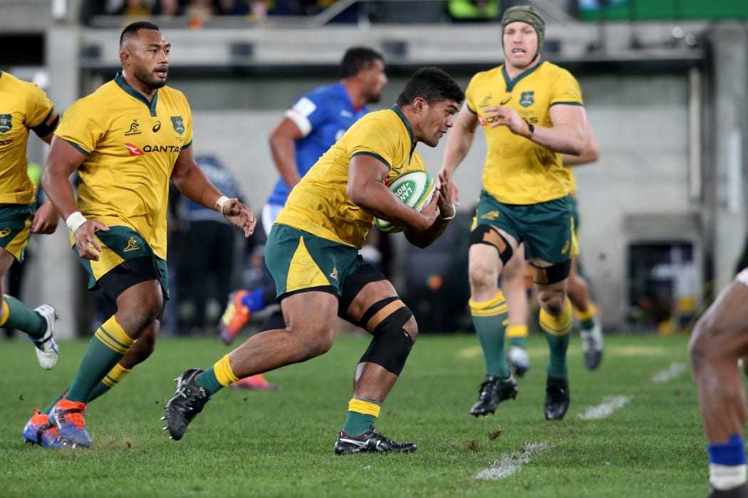 Wallabies Jordan Uelese.