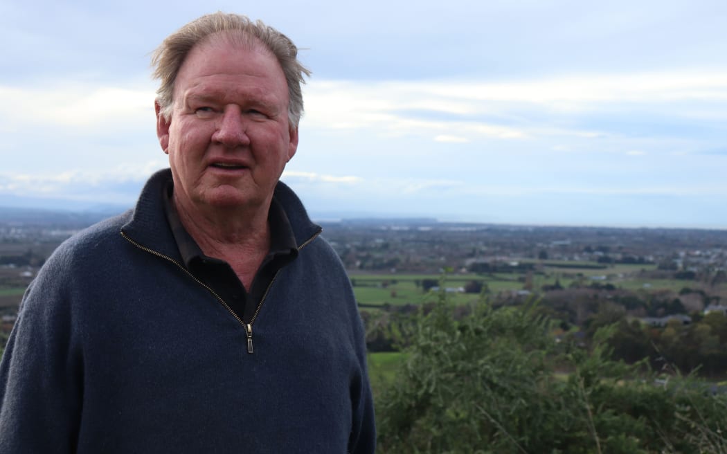 Richard Gaddum says the view has changed for the worse over the last 30 years on his Havelock North farm