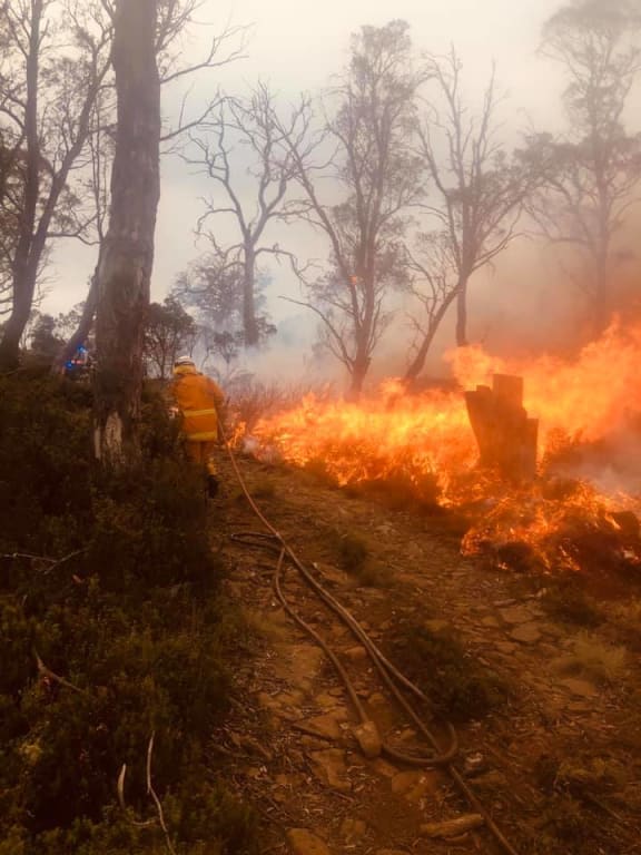 Hundreds of firefighters are now battling blazes in Tasmania.