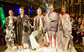 Models wearing supreme award winner Nehma Vitols' designs.