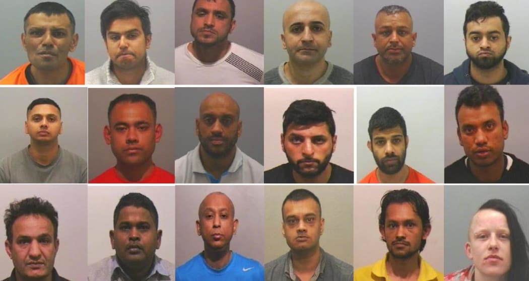 The 17 men and one woman were convicted of rape, supplying drugs and conspiracy to incite prostitution
