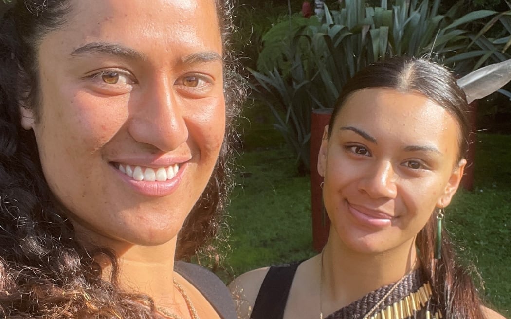 Hana-May Riedlinger-Kapa, left, and Yves Brown have just returned from the Masters Indigenous Games in Canada.