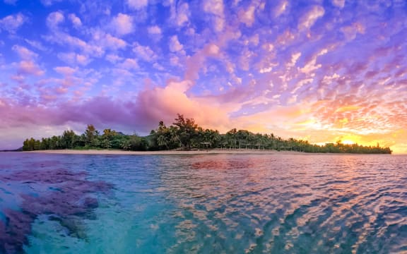 Locals only - island environments like this popular swimming spot on Rarotonga are becoming lush with life and colour thanks to the tourism shutdown.