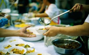 Temple communal meals Indian community