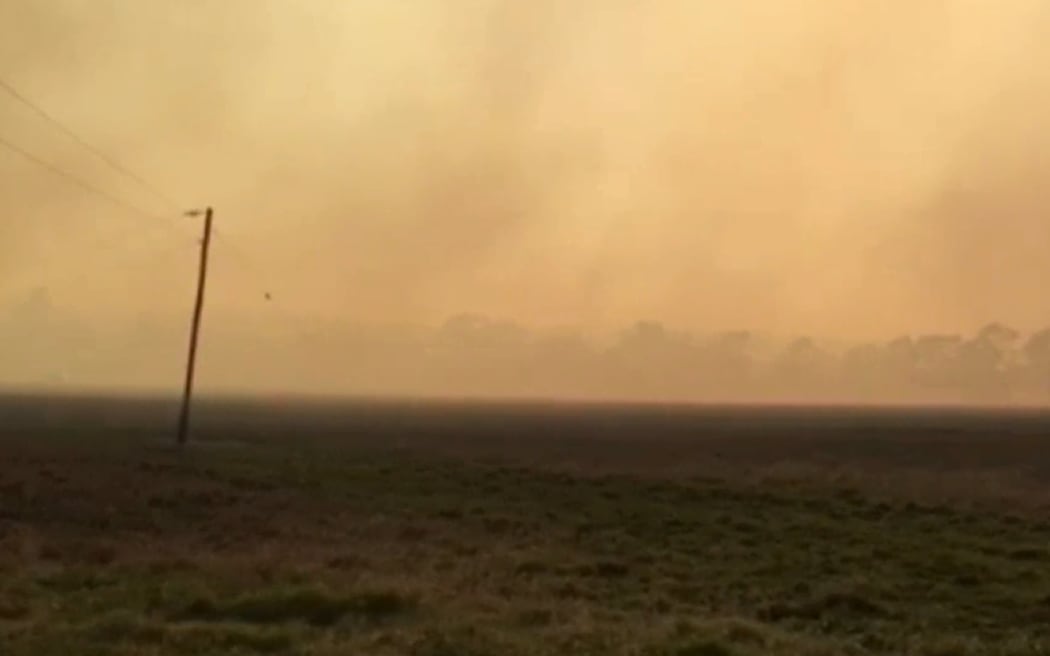 Bushfire burning in Augusta, WA