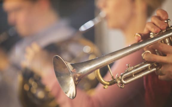 Trumpeter performing. (Photo by Tom Merton/Caia image/SCIENCE PH / NEW / Science Photo Library via AFP)