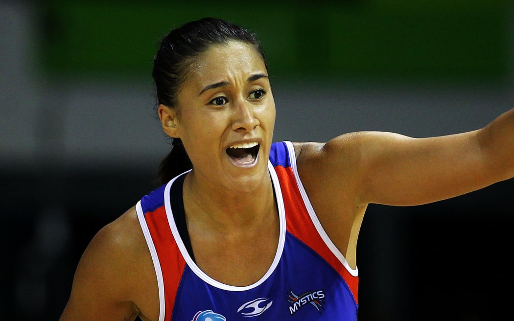 Northern Mystics goal attack Maria Tutaia.