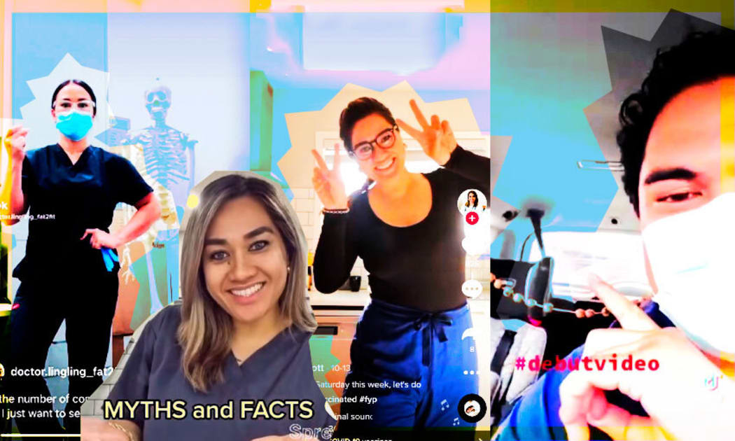 A GROUP OF YOUNG PACIFIC DOCTORS HAVE BEEN UTILISING THEIR SOCIAL MEDIA SAVVY TO PROMOTE THE VACCINE AND DEBUNK MYTHS.