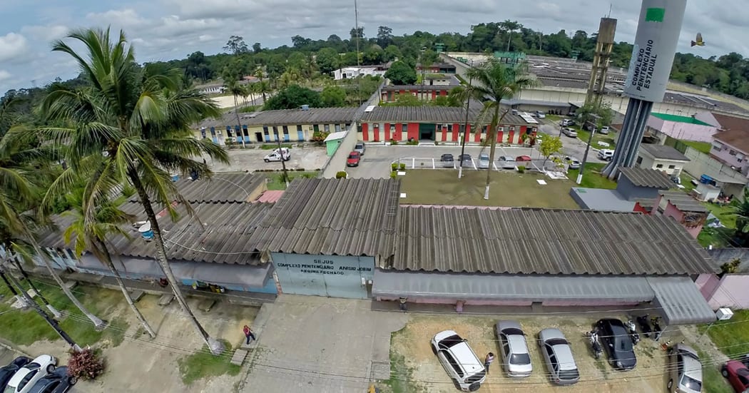 Relatives near of Anisio Jobim Penitentiary Complex, in Manaus, Amazonas, Brazil, where at least 60 prosioners died during a prison riot involving two gangs at on January 2, 2017.