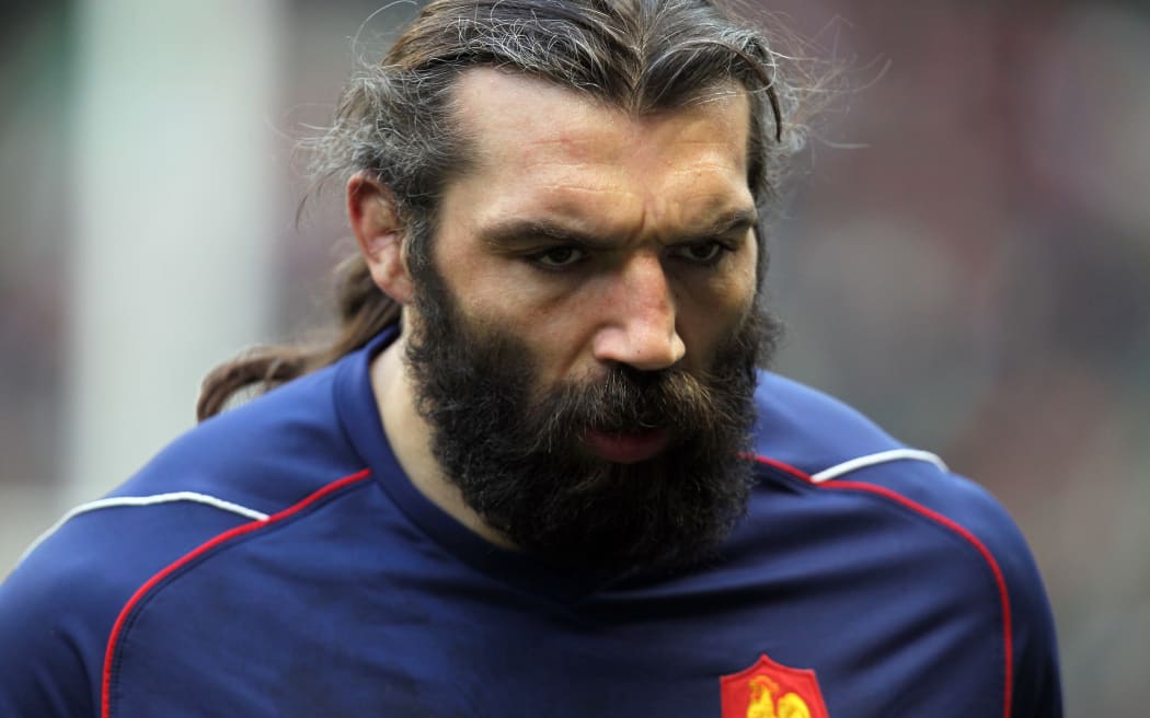 Sebastien Chabal of France during a Six Nations test against England in 2011.