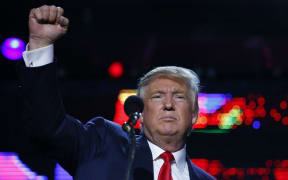 Republican presidential candidate Donald Trump attends the Republican Hindu Coalition's Humanity United Against Terror Charity event on October 15, 2016