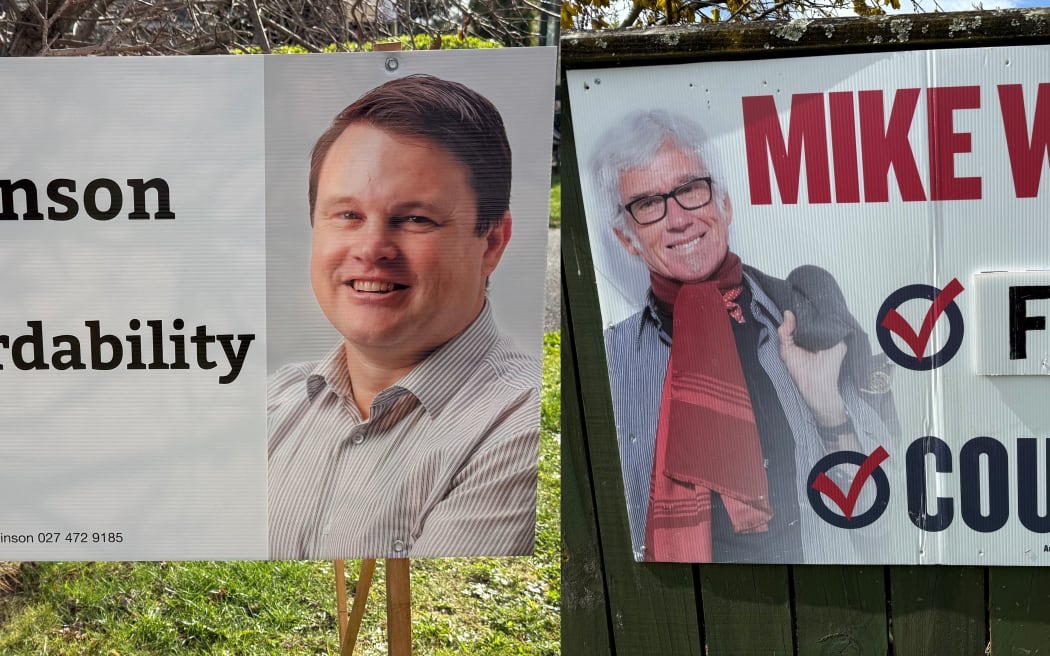 Graphic designer Anastassia McIntyre thought Dan Robinson and Mike Ward's election signs looked cheap rather than professional.