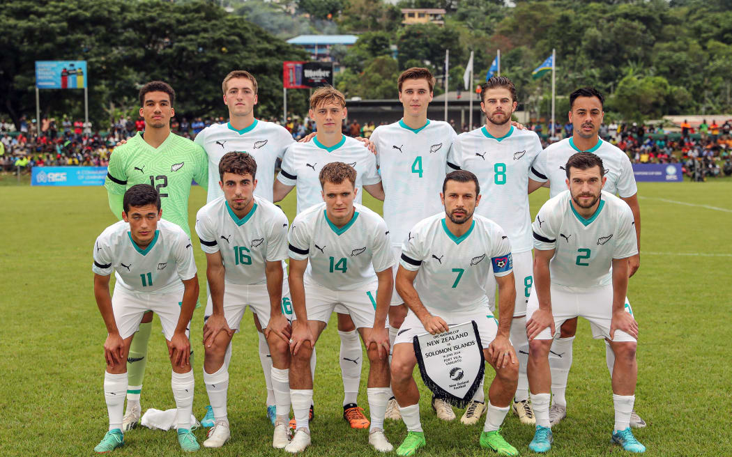 New Zealand team photograph. OFC Men's Nations Cup 2024, Vanuatu.