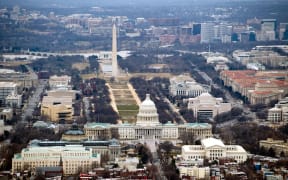 The skyline of Washington, DC, is seen here in January 2010. U.S. President Donald Trump has intensified his criticism of the security situation in Washington, D.C.