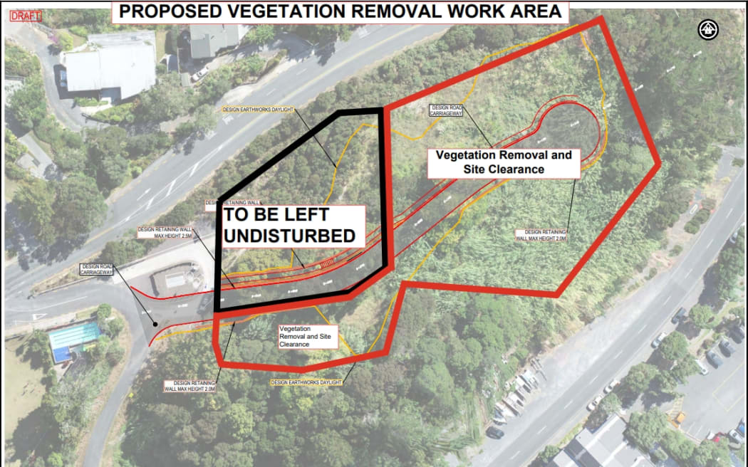 The revised proposal for Puketītī reduces the number of homes to 13 and leaves the top of the hill untouched. Image / Far North Holdings