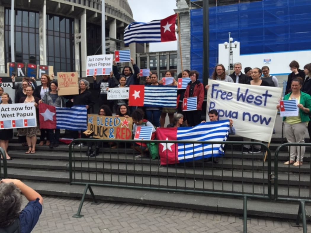 Wellington rally to mark first raising of West Papua's banned Morning Star flag