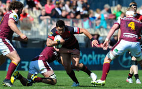 Canterbury's Rob Thompson on the burst against Southland at AMI Stadium, Christchurch, on the 10th October 2015. Copyright Photo: John Davidson / www.photosport.nz