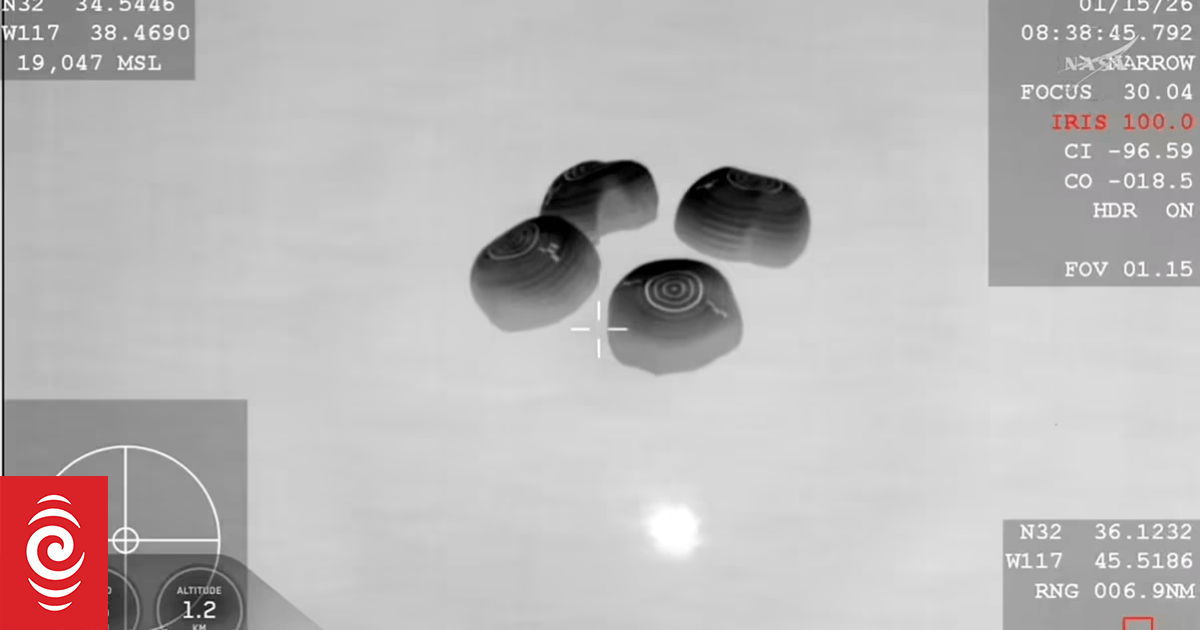 Four astronauts return to Earth after medical issue forces early ISS exit