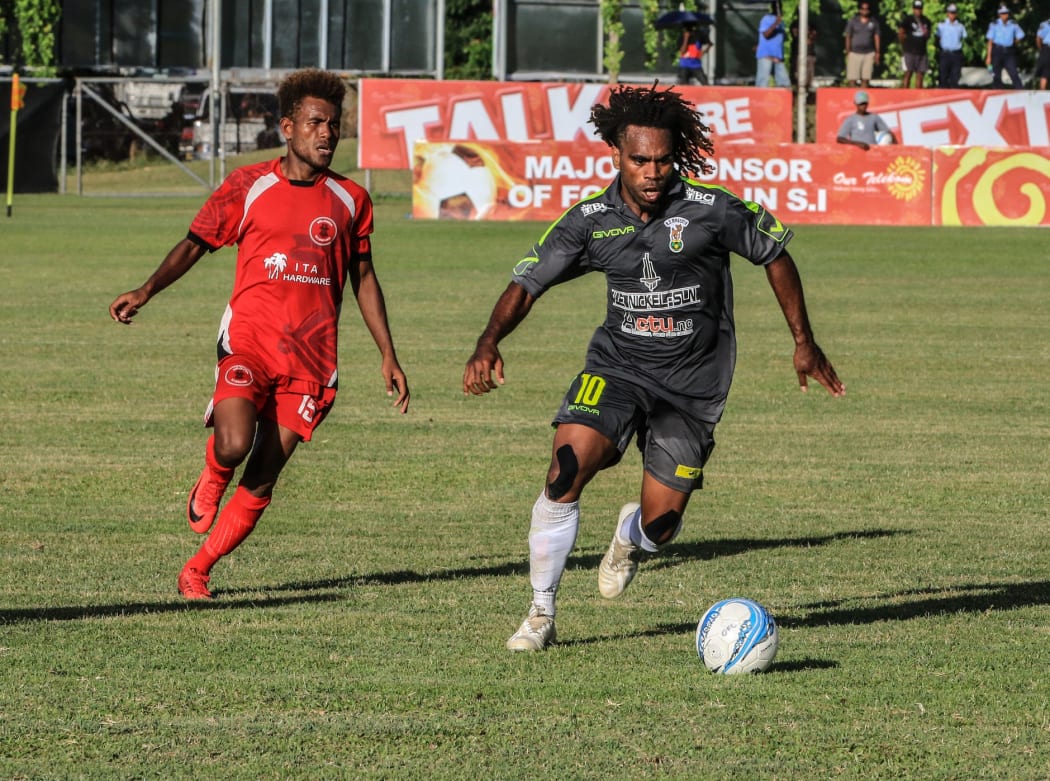 Richard Sele scored twice for AS Magenta.
