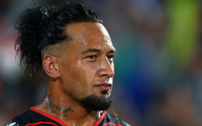 James Gavet on the field for the Warriors