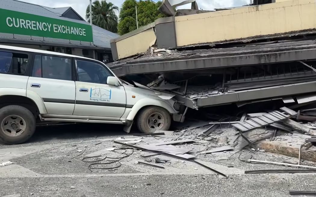 Scenes from Port Vila in Vanuatu post-earthquake