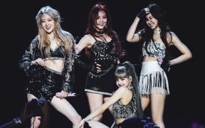 Blackpink perform at Coachella music festival.