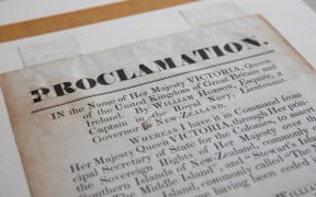 Private collector Spencer Scoular recently outbid a number of the country's libraries for a prized copy of a corrected printing of a Treaty of Waitangi proclamation of sovereignty and handwritten letter, for 31-thousand dollars.