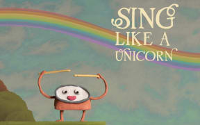 Cover art for Jeremy Redmore's children's book and song, Sing Like a Unicorn