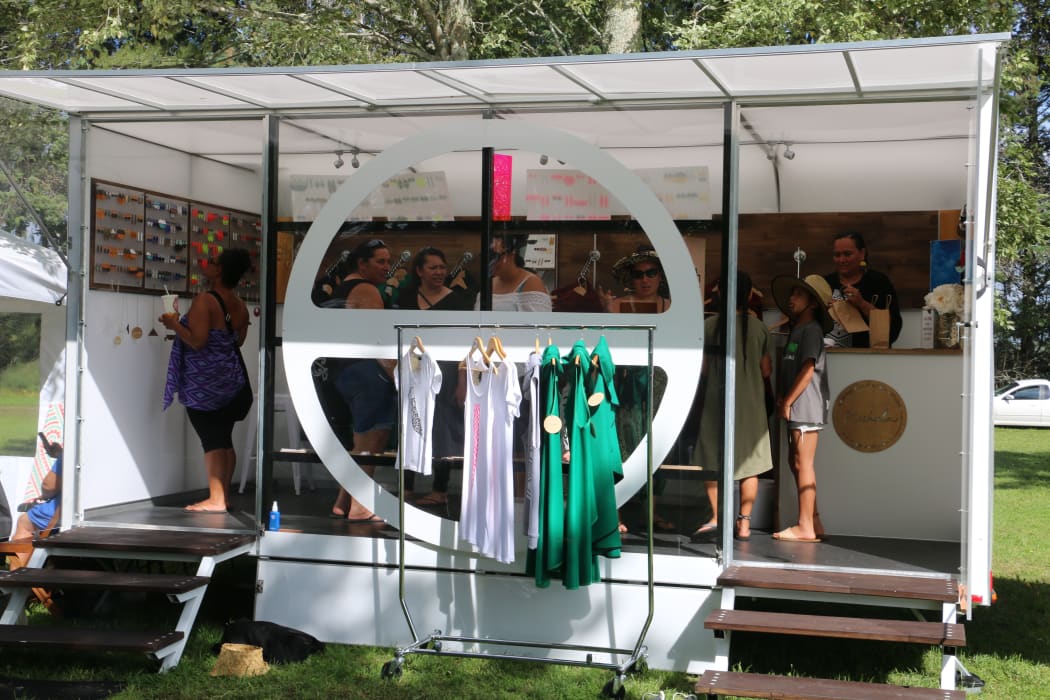 Nichola's mobile shop is also her retail space in Hamilton.