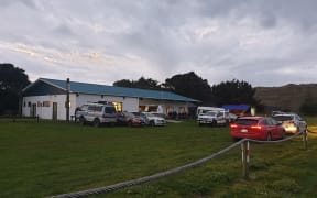 Police LandSAR base at the Coast Community Recreational Hall and Sports Centre at Marokopa