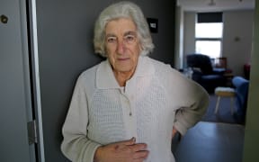 80 year old Yvette is a tenant at Marshall Court Apartments in Miramar.