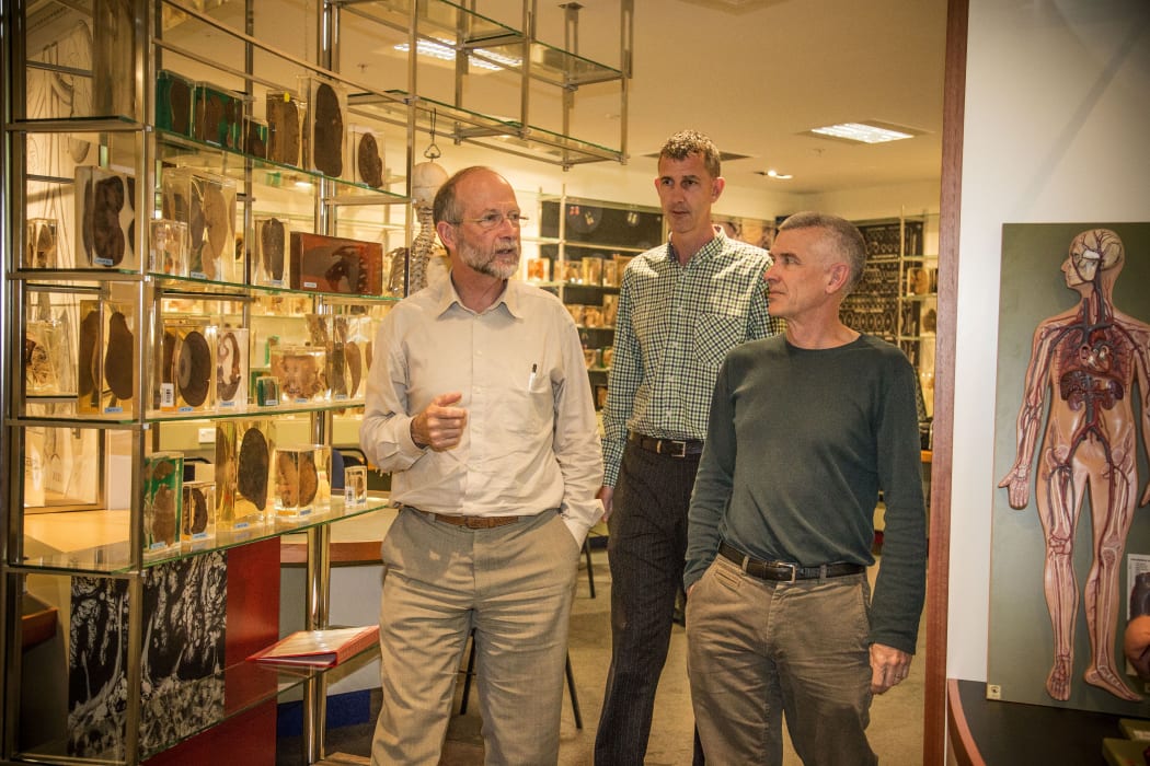 The winning team, from left, Professors Ian Reid, Mark Bolland and Andrew Grey, all at the University of Auckland Medical School, won the PM's Science Prize for their work on bone health.