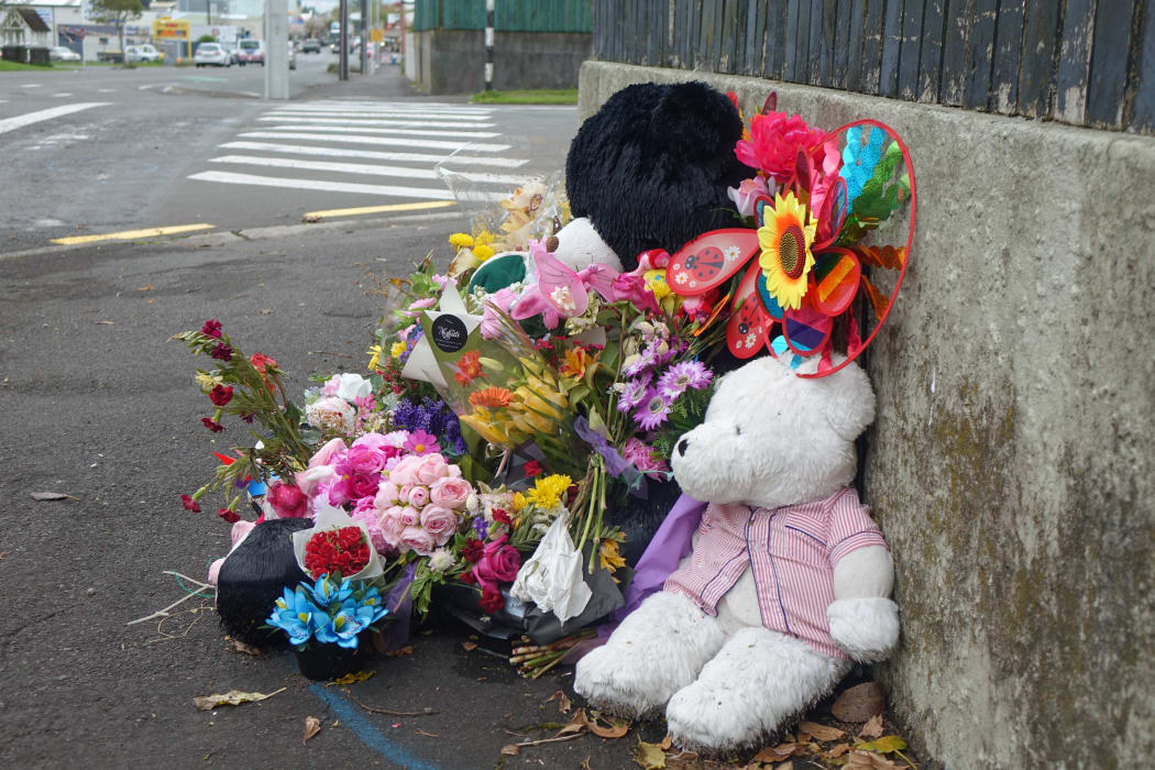 Tributes to Emma Warren at the pedestrian crossing where she was killed on 27 September.