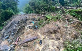 Infrastructure damage caused in Waimangaroa by a slip