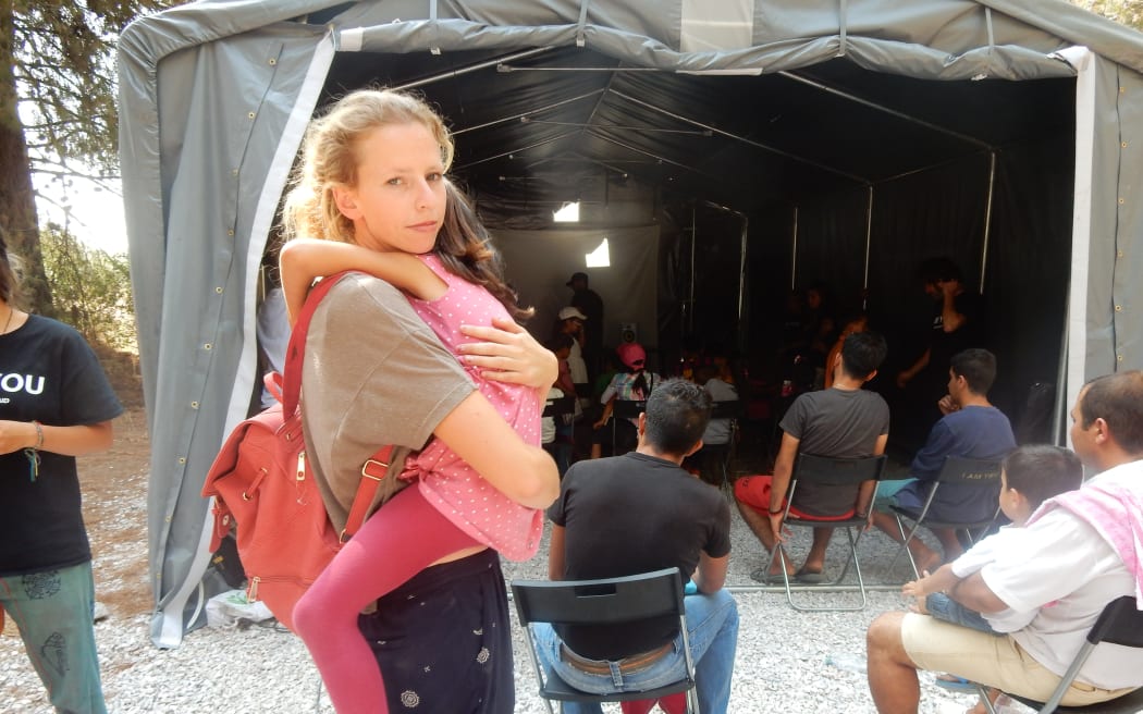 Sophia Duckor-Jones at Ritsona Redugee Camp, Greece