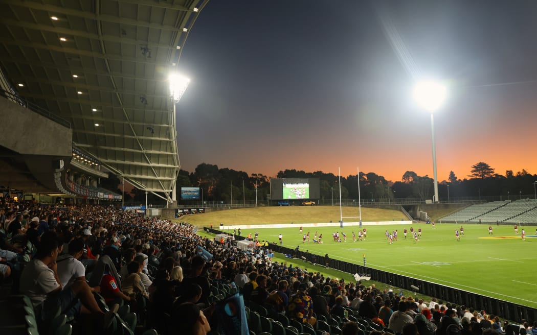 Fans at the North Harbour stadium on Friday night.