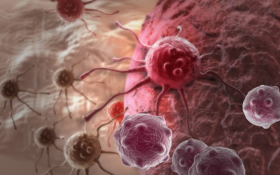 Illustration of cancer cells