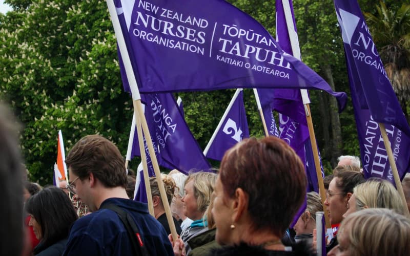 Nurses protest in Christchurch