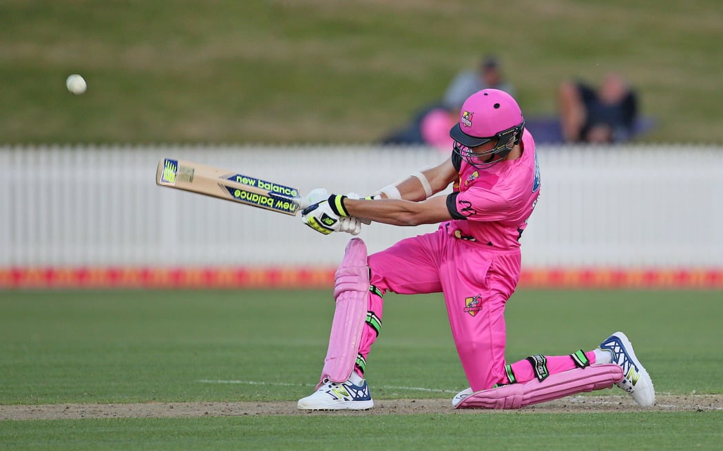 Mitchell Santner playing for Northern Districts.