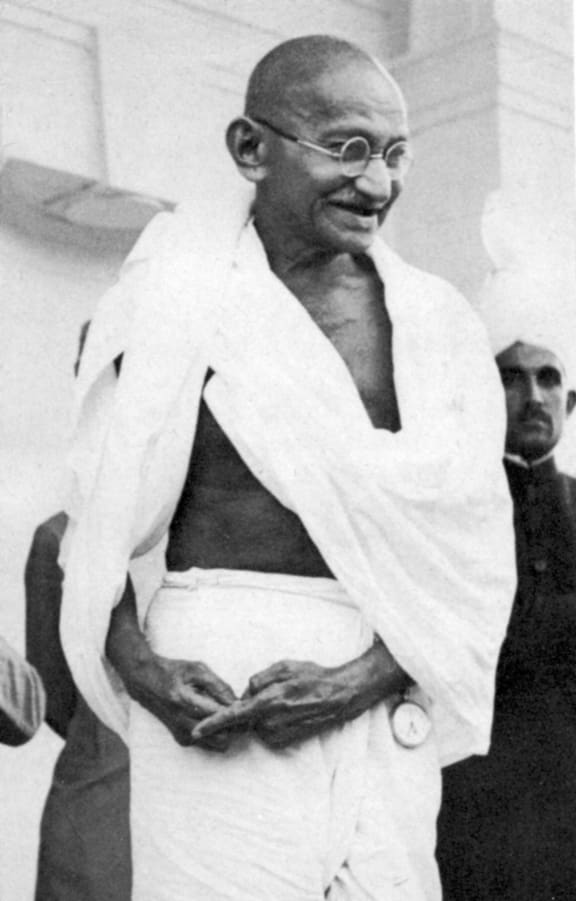 Mohondas Karamchand Gandhi (1869-1948), known as Mahatma (Great Soul).