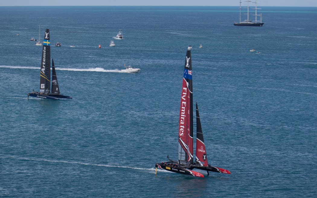 Team New Zealand knock out Artemis in the Louis Vuitton America's Cup Challenger Playoffs final, Day 3.