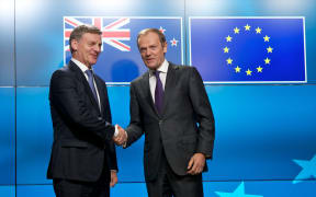 Bill English meets with Donald Tusk, President of the European Council.