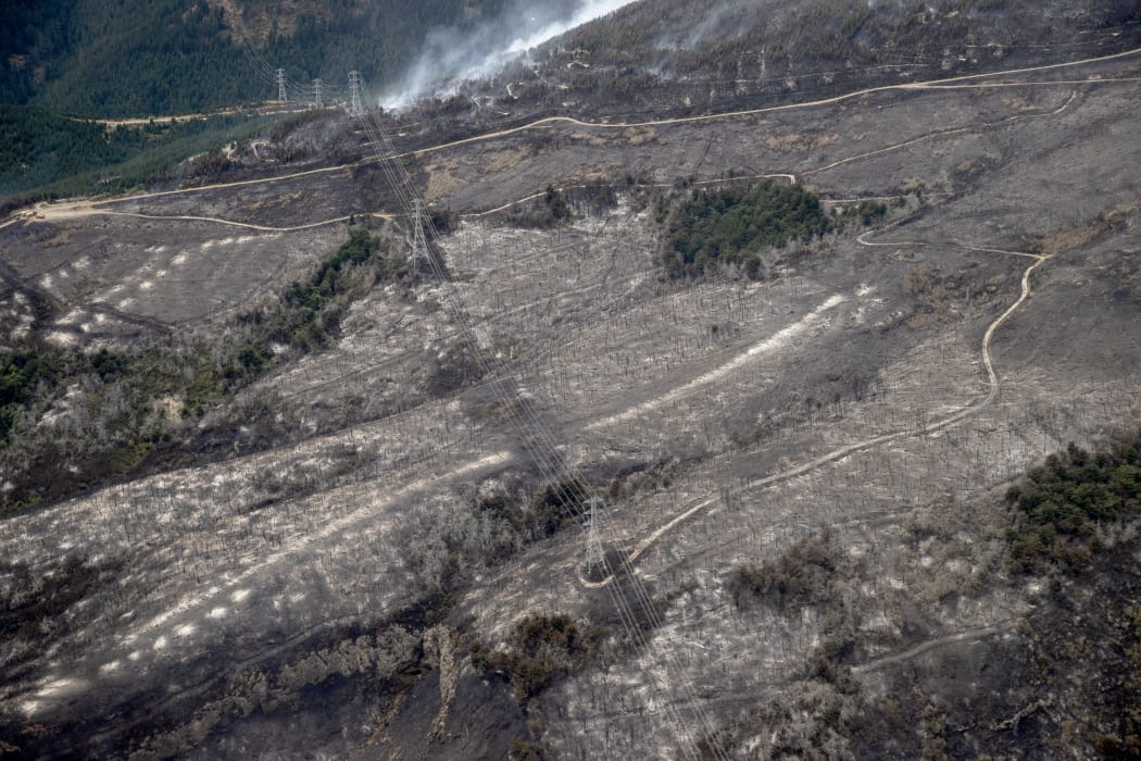 Firefighters a battling a 630 hectare fire in the Port Hills near Christchurch after it broke out on 14 February 2024. The fire remains uncontained and evacuations have taken place for nearby residents.