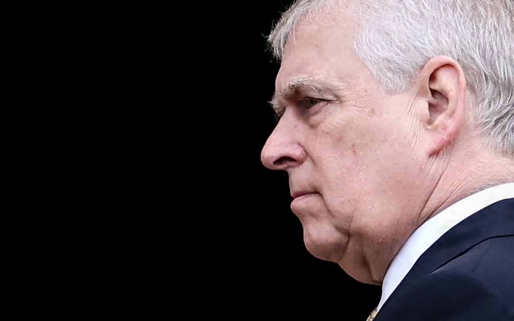 Britain's Prince Andrew, Duke of York arrives at St. George's Chapel, Windsor Castle, to attend the Easter Mattins Service, on March 31, 2024. (Photo by Hollie Adams / POOL / AFP)