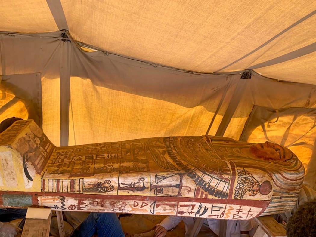 Thirteen coffins were initially discovered earlier this month, but a further 14 have been unearthed