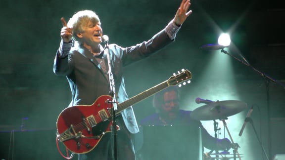Neil Finn performing at Auckland Town Hall